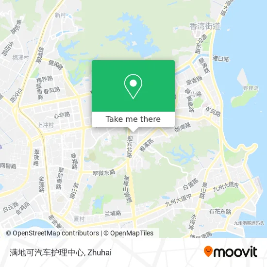 满地可汽车护理中心 map