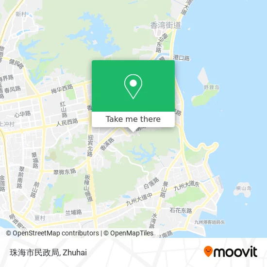 珠海市民政局 map