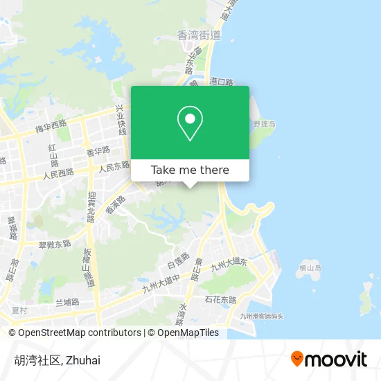 胡湾社区 map