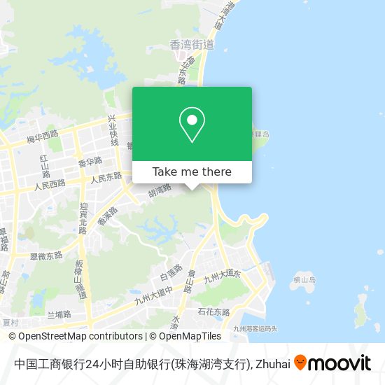 中国工商银行24小时自助银行(珠海湖湾支行) map