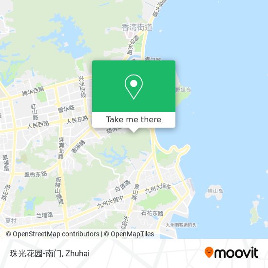 珠光花园-南门 map