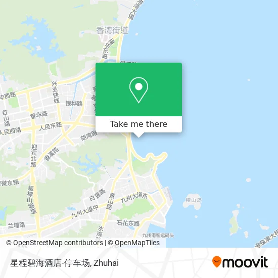 星程碧海酒店-停车场 map