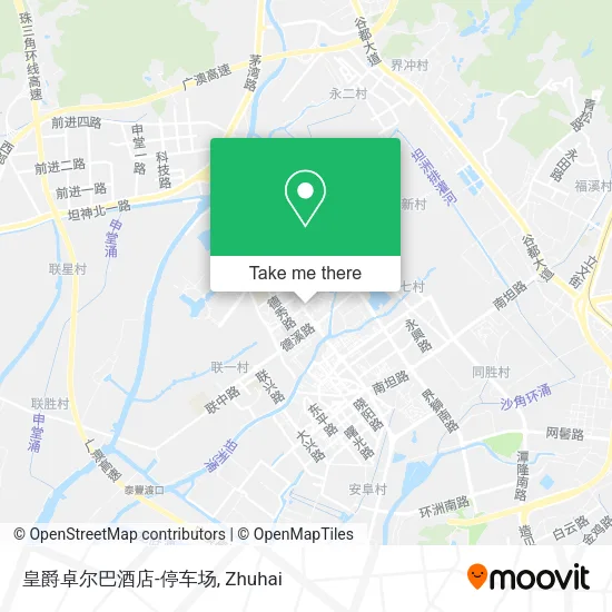 皇爵卓尔巴酒店-停车场 map