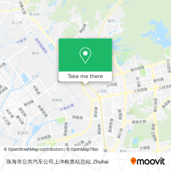 珠海市公共汽车公司上冲检查站总站 map