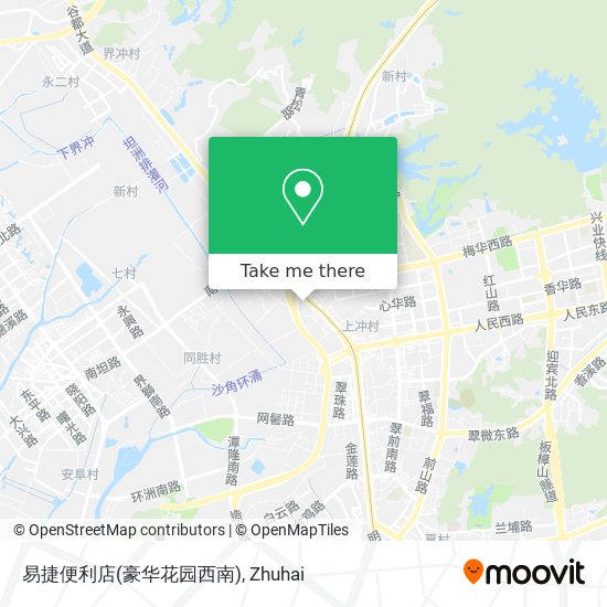 易捷便利店(豪华花园西南) map