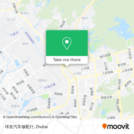球发汽车修配行 map