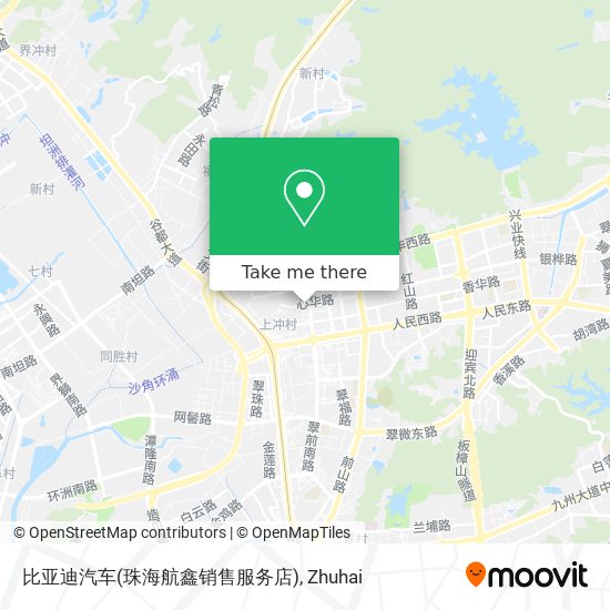 比亚迪汽车(珠海航鑫销售服务店) map