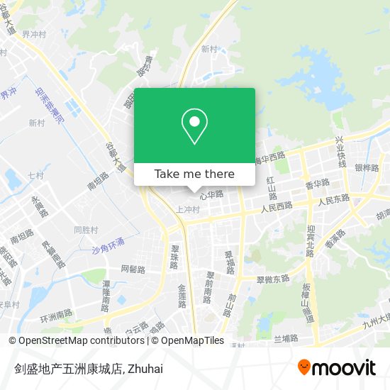 剑盛地产五洲康城店 map