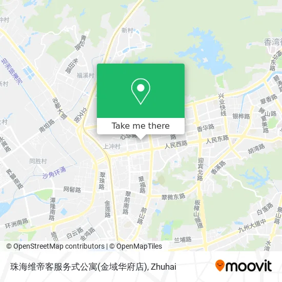 珠海维帝客服务式公寓(金域华府店) map
