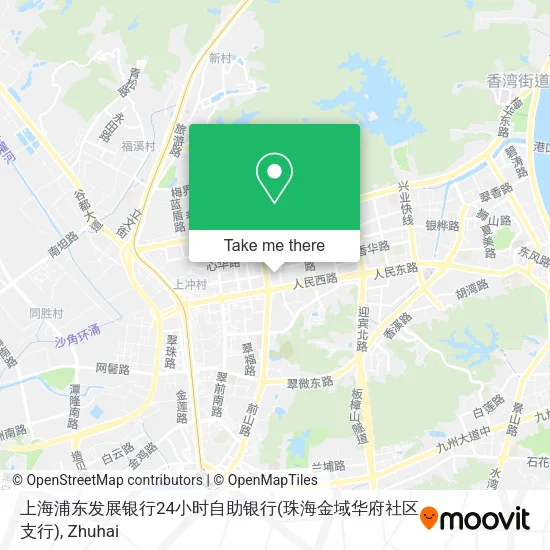 上海浦东发展银行24小时自助银行(珠海金域华府社区支行) map
