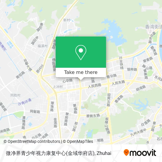 微净界青少年视力康复中心(金域华府店) map
