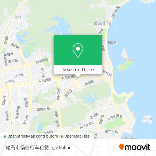 翰高市场自行车租赁点 map