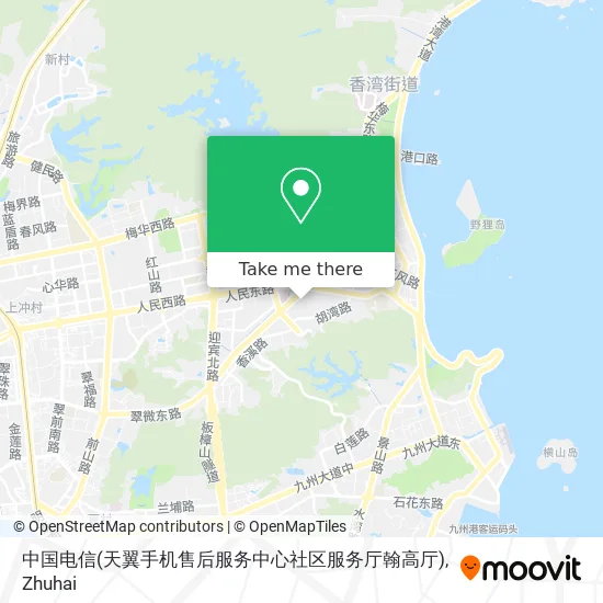 中国电信(天翼手机售后服务中心社区服务厅翰高厅) map