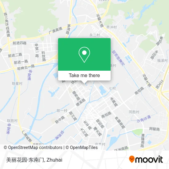 美丽花园-东南门 map
