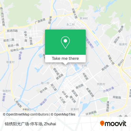锦绣阳光广场-停车场 map