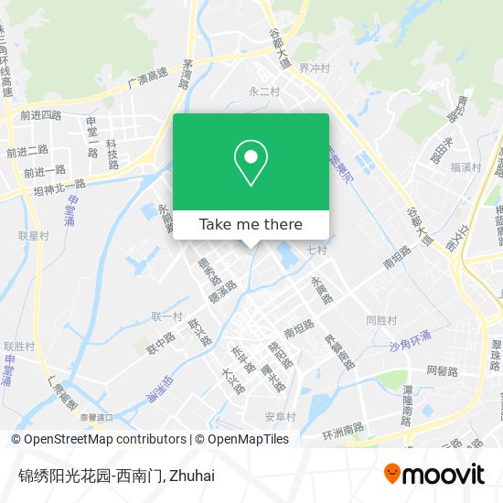 锦绣阳光花园-西南门 map