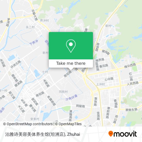 泊雅诗美容美体养生馆(坦洲店) map