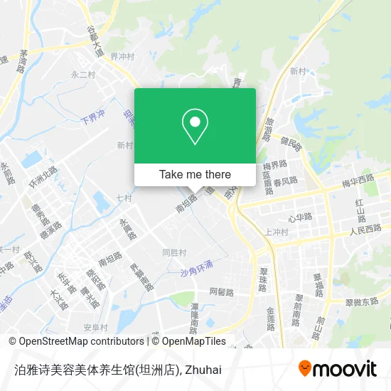 泊雅诗美容美体养生馆(坦洲店) map