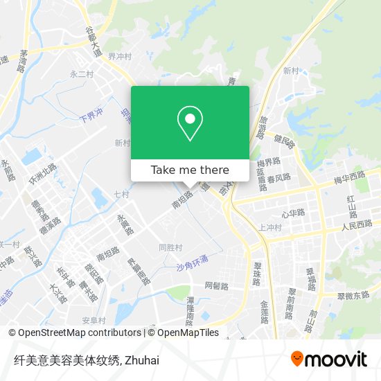 纤美意美容美体纹绣 map