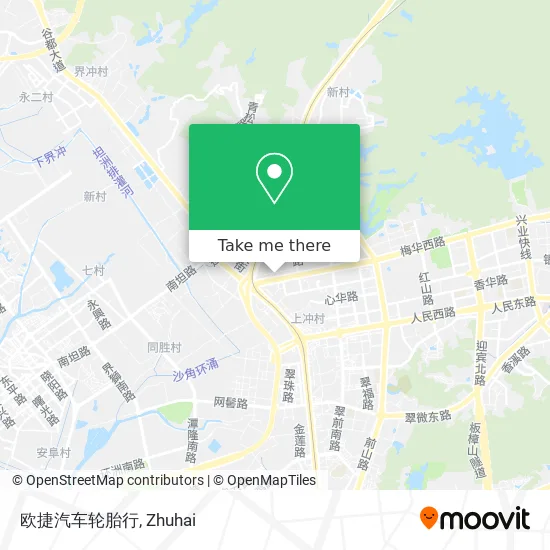 欧捷汽车轮胎行 map