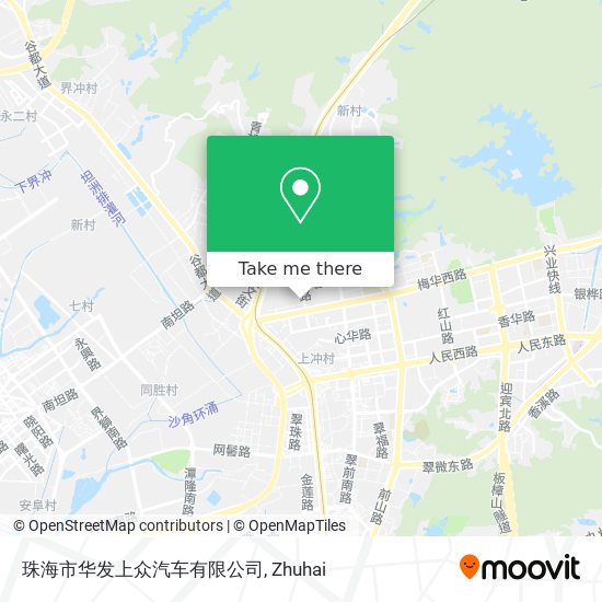珠海市华发上众汽车有限公司 map