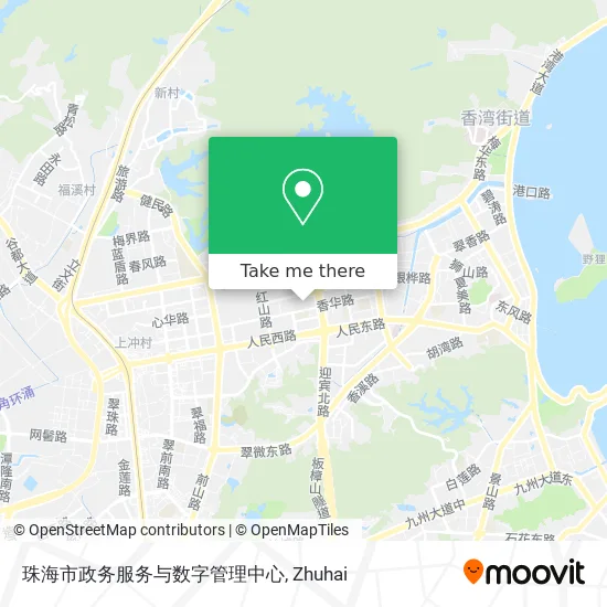 珠海市政务服务与数字管理中心 map