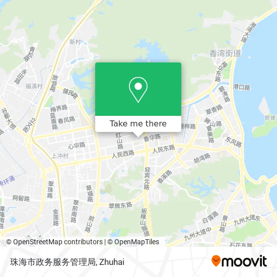 珠海市政务服务管理局 map