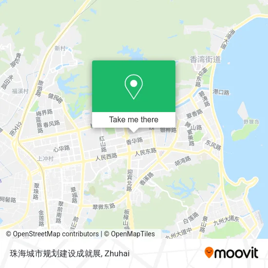 珠海城市规划建设成就展 map