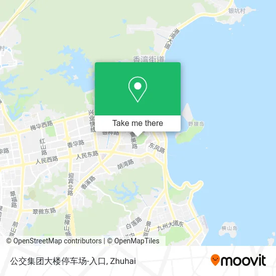 公交集团大楼停车场-入口 map