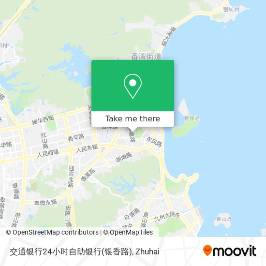 交通银行24小时自助银行(银香路) map