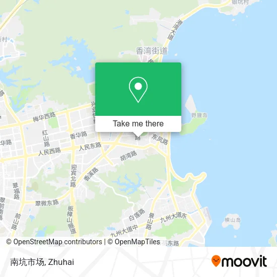 南坑市场 map