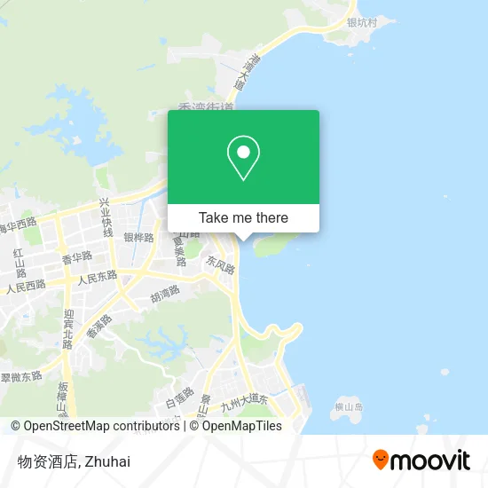 物资酒店 map