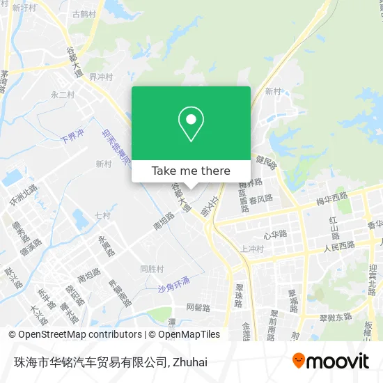 珠海市华铭汽车贸易有限公司 map