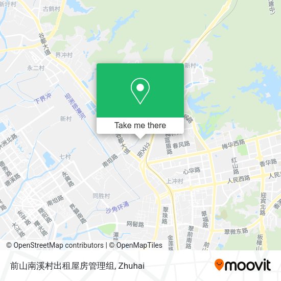 前山南溪村出租屋房管理组 map