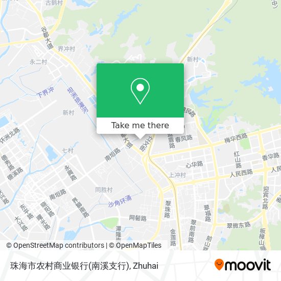 珠海市农村商业银行(南溪支行) map