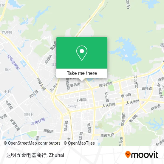 达明五金电器商行 map