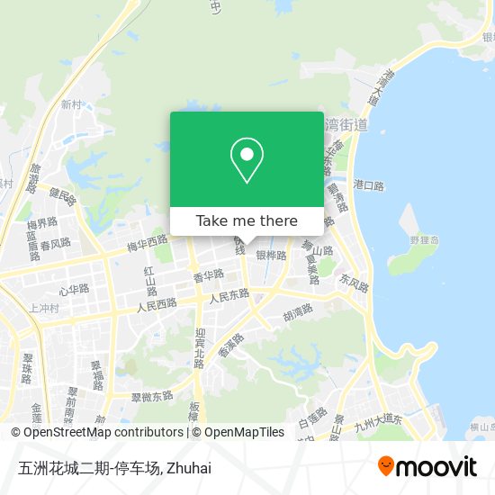 五洲花城二期-停车场 map