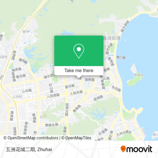 五洲花城二期 map