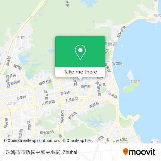 珠海市市政园林和林业局 map