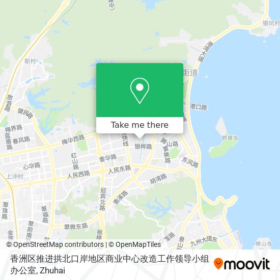 香洲区推进拱北口岸地区商业中心改造工作领导小组办公室 map