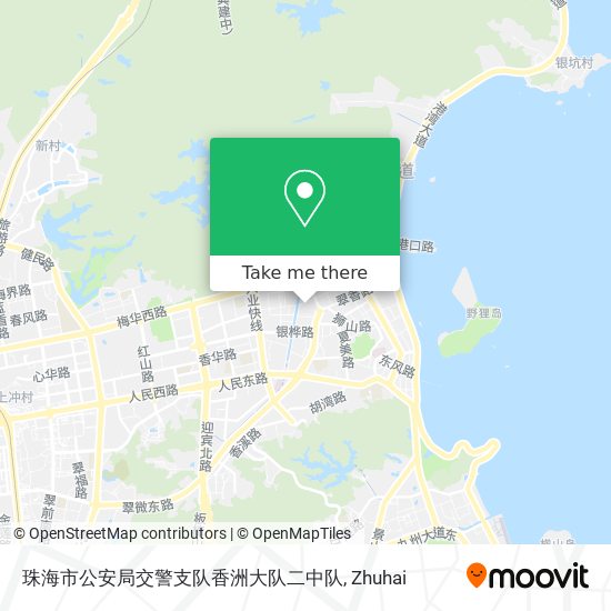 珠海市公安局交警支队香洲大队二中队 map