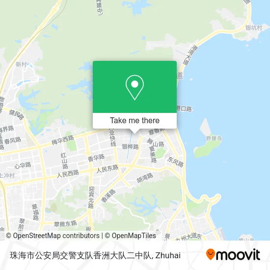 珠海市公安局交警支队香洲大队二中队 map
