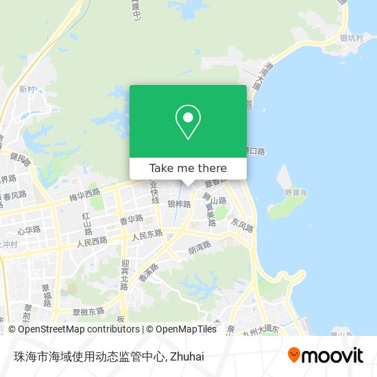 珠海市海域使用动态监管中心 map