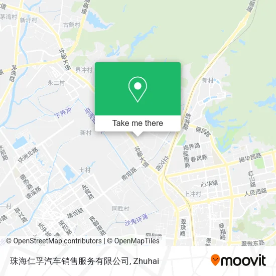 珠海仁孚汽车销售服务有限公司 map