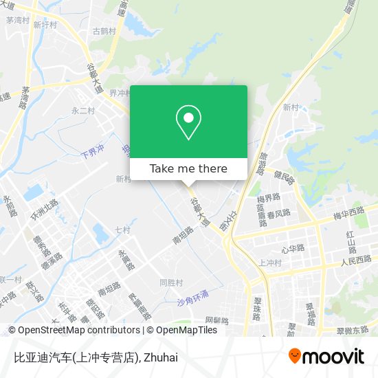 比亚迪汽车(上冲专营店) map