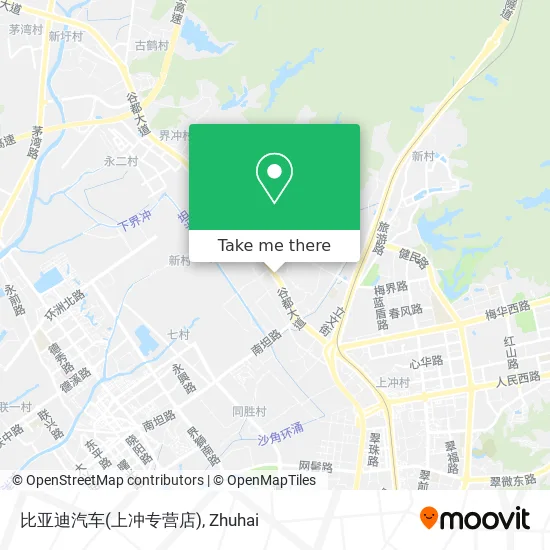 比亚迪汽车(上冲专营店) map