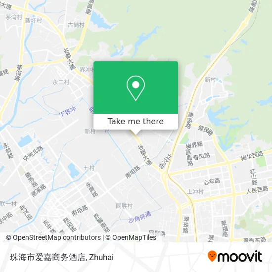 珠海市爱嘉商务酒店 map