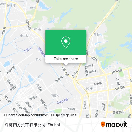 珠海南方汽车有限公司 map