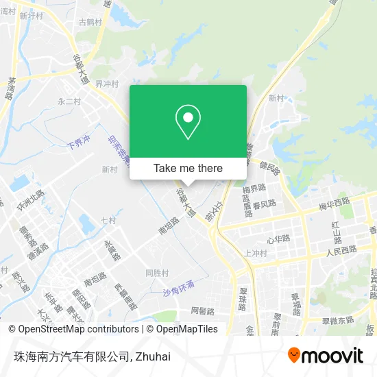 珠海南方汽车有限公司 map