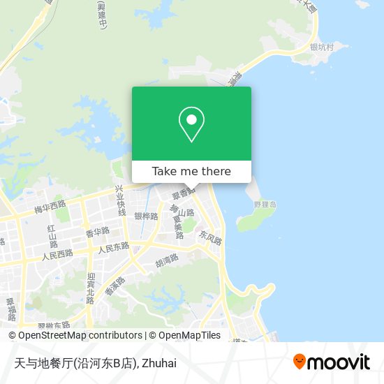 天与地餐厅(沿河东B店) map